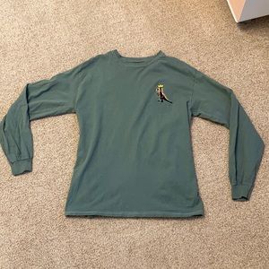 green dino long sleeve shirt (men’s M)